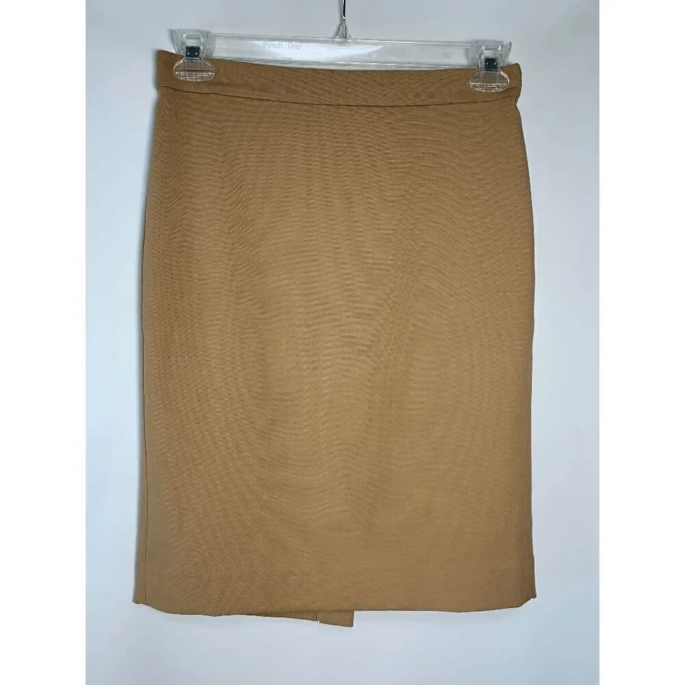 J.CREW Womens Midi Pencil Skirt Brown Size 2